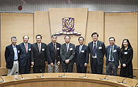 Group photo of the delegation from Academia Sinica and CUHK representatives.